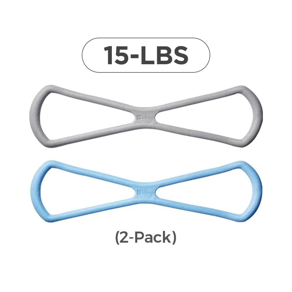 Keep Resistance Bands Figure 8 Exercise Bands for Women 8 Shaped TPE Material for Arms Chest Expander Yoga Gym Fitness Muscle Training SummerVibes