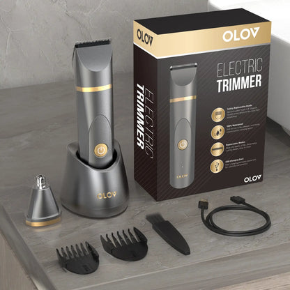 Anti-Nick Body & Ball Trimmer - SafeCeramic Blade Groomer for Men
