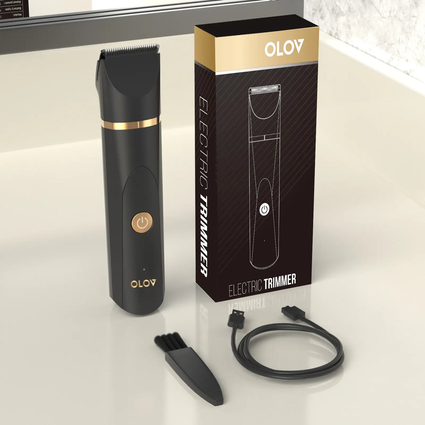 Anti-Nick Body & Ball Trimmer - SafeCeramic Blade Groomer for Men