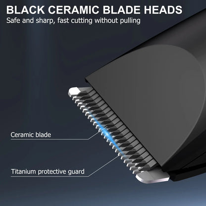 Anti-Nick Body & Ball Trimmer - SafeCeramic Blade Groomer for Men